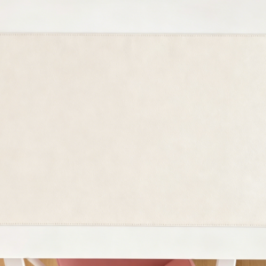 Floral-Patterned PU Leather Waterproof Desk Mat